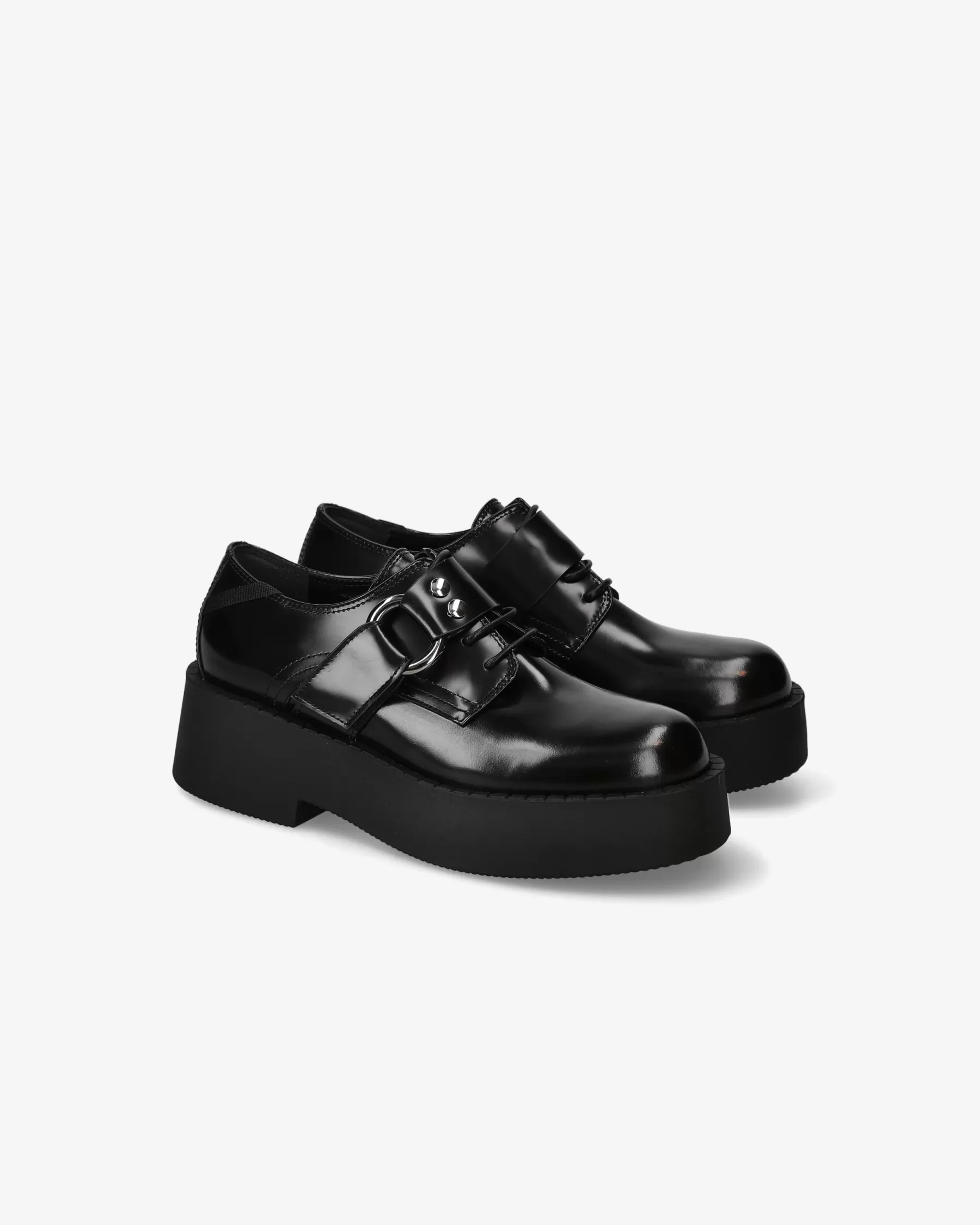 Premiata Stringate>Derby in vitello mousse nero