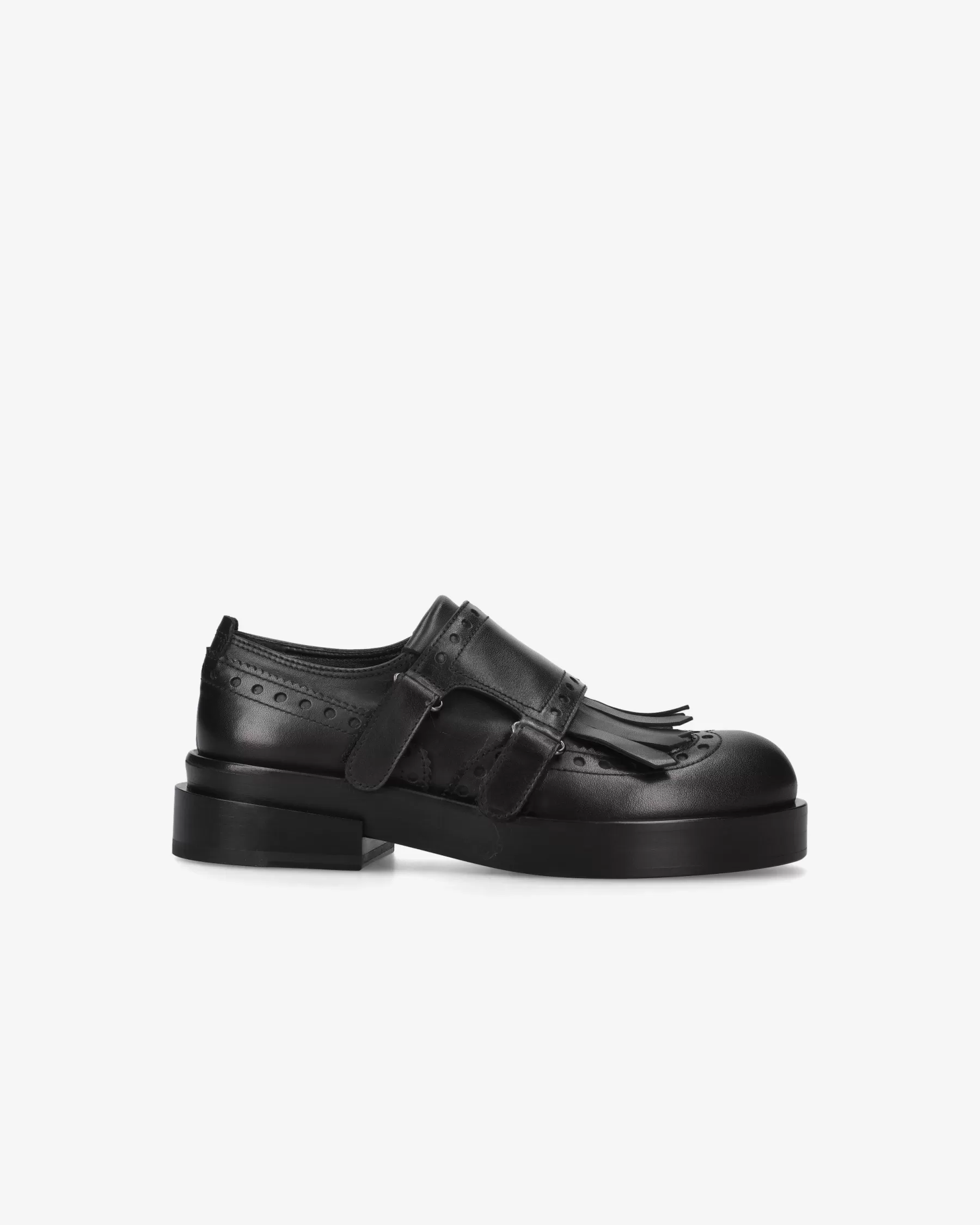 Premiata Fibbie>Monk Brogue in pelle iseo nero