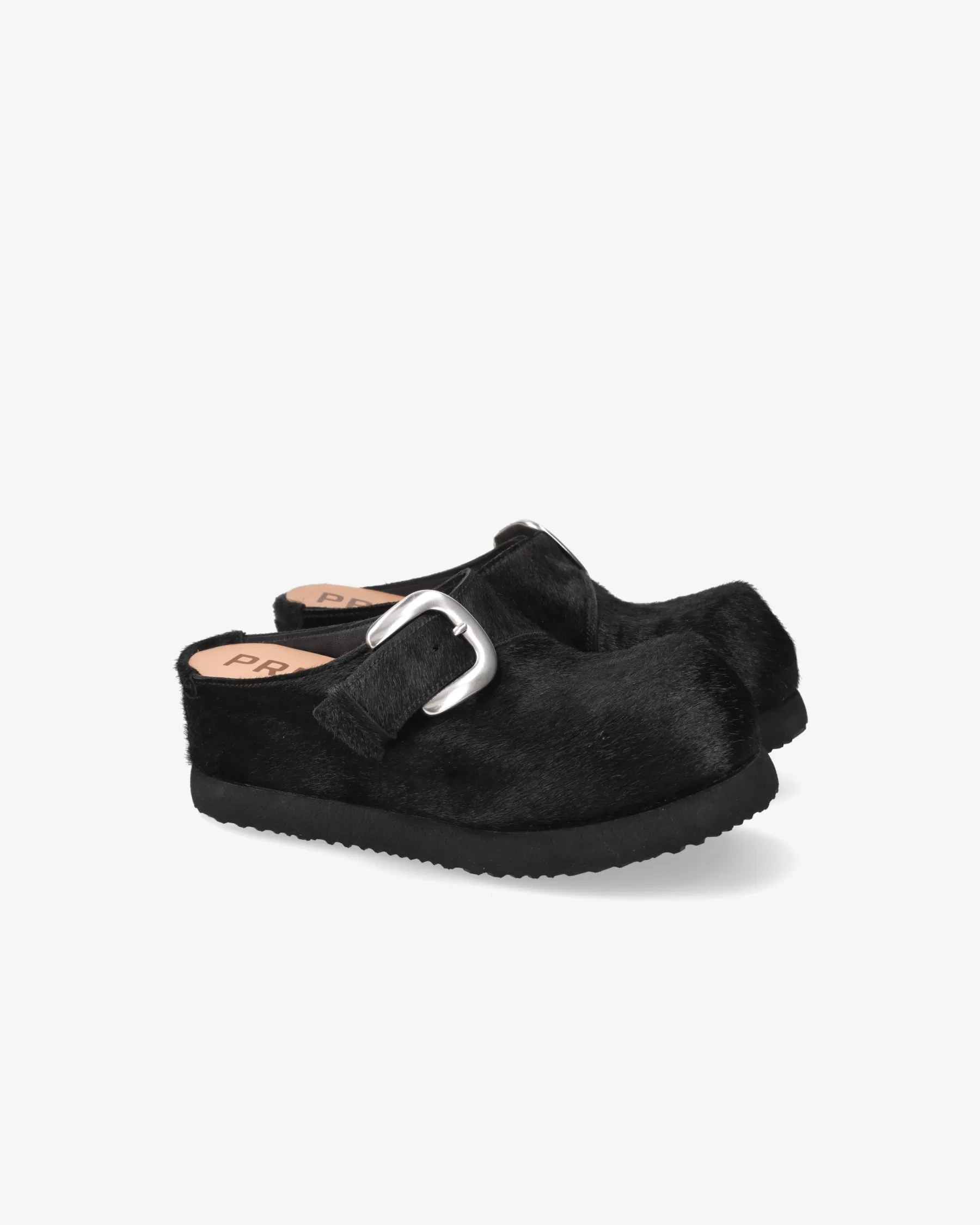 Premiata Slippers E Mules>Sabot in cavallino nero